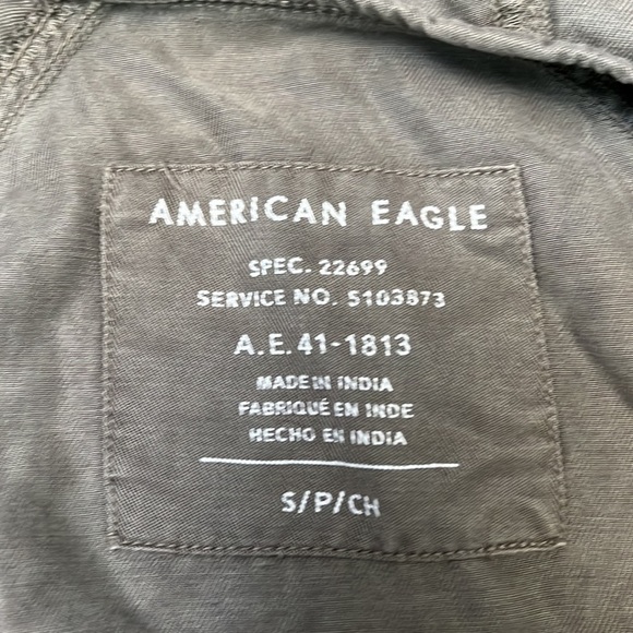 AE UTILITY FIELD JACKET LYOCELL HOODED ZIP/SNAP MILITARY GREEN SMALL - Picture 13 of 16